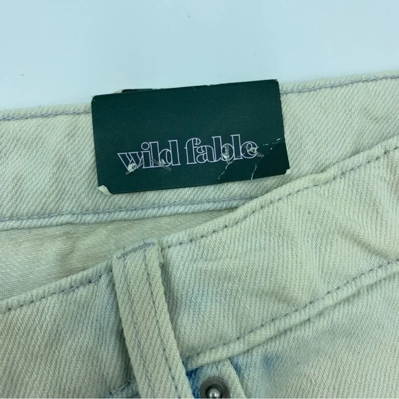 Wild Fable Super High Rise Raw Hem Jean Cutoffs Shorts - Size 17 - Picture 4 of 5